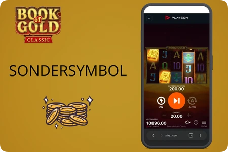 Expandierendes Symbol füllt die Walzen in den Book of Gold Classic Freispielen